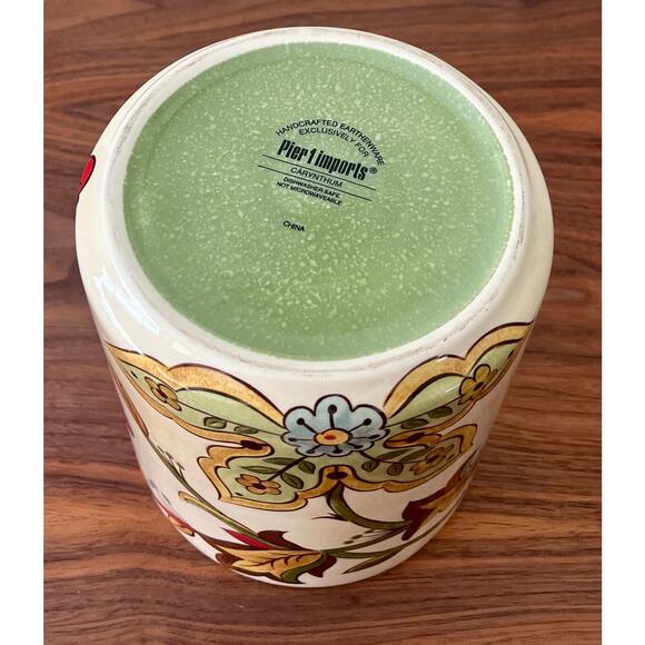 Carynthum by PIER 1 Handcrafted Earthenware Utensil Holder - Picture 9 of 12